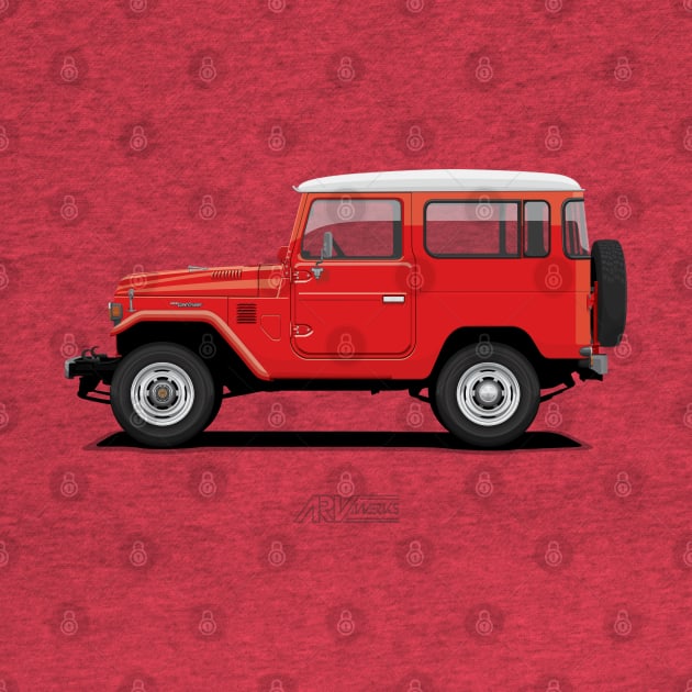 Land Cruiser FJ40 HardTop Red by ARVwerks